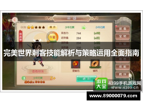 完美世界刺客技能解析与策略运用全面指南