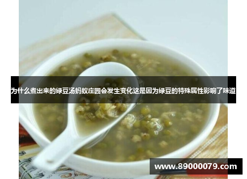 为什么煮出来的绿豆汤蚂蚁庄园会发生变化这是因为绿豆的特殊属性影响了味道