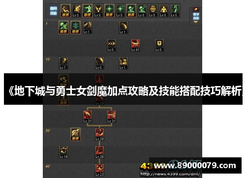 《地下城与勇士女剑魔加点攻略及技能搭配技巧解析》